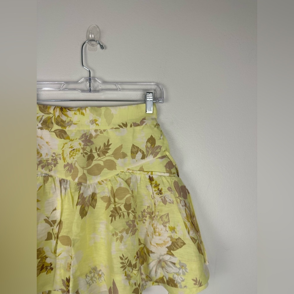 Shona Joy Martina Lace Up‎ Mini Skirt Lemon Lime Women’s Sz 8 NWT - Picture 5 of 12